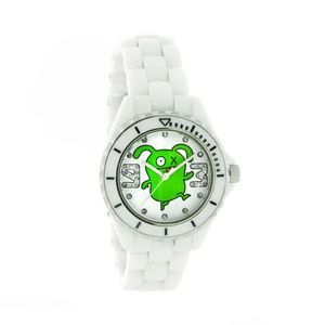 UGLY DOLL  OX White Ceramic Watch with Swarovski®